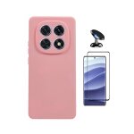 Kit de film en verre tremp� incurv� + couvercle en silicone liquide + support magn�tique phonecare pour ...