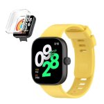 Kit housse anti - impact + bracelet silicone lisse phonecare compatible avec xiaomi redmi watch 4 - amarelo ...