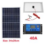 Kit de panneaux solaires 18v 300w, charge de batterie 12v, cellules solaires portables et flexibles, ...