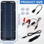 Kit de panneau solaire etanche ip65, chargeur solaire portable, batterie extrieure usb 62, 30w, 12v, ...