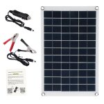 Kit de panneaux solaires en polysilicium, 20w, 18vdc, double usb, semi - flexible, pour téléphone portable, ... Kit de panneaux solaires en polysilicium, 20w, 18vdc, double usb, semi - flexible, pour téléphone portable, ...