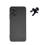Kit support magn�tique renforc� + etui de silicone liquide phonecare pour oppo a18 - noir
