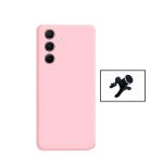 Kit support magn�tique renforc� + etui de silicone liquide phonecare pour samsung galaxy a55 5g - rose ...