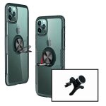 Kit support magn�tique renforc� pour voiture + coque 3x1 clear armor pour iphone 11 pro max