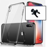 Kit support magn�tique renforc� pour voiture + coque slimarmor pour iphone xs - noir