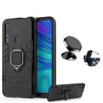 Kit support magntique de voiture + coque 3x1 military defender pour huawei p smart z