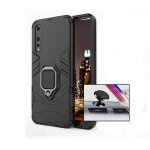 Kit support magntique de voiture + coque 3x1 military defender pour huawei p20 pro