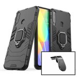 Kit support magn�tique l pour voiture + coque 3x1 military defender pour huawei y6p