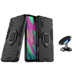 Kit support magntique de voiture + coque 3x1 military defender pour samsung galaxy a41