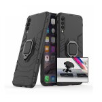 Kit support magntique de voiture + coque 3x1 military defender pour samsung galaxy m10