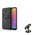Kit support magn�tique de voiture + coque 3x1 military defender pour xiaomi redmi 8a