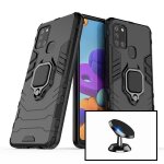 Kit support magn�tique de voiture + coque military defender ring anti - impact pour samsung galaxy f41 ...