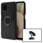 Kit support magn�tique de voiture + coque protection militaire anti - impact pour samsung galaxy a12 ...
