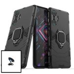 Kit support magn�tique de voiture + coque protection militaire anti - impact pour xiaomi poco f3 gt