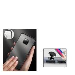 Kit support magn�tique de voiture + coque sans bordures pour huawei mate 20 pro