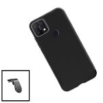 Kit support magn�tique de voiture + coque en silicone liquide pour realme c20 - noir