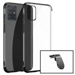 Kit support magn�tique l pour voiture + coque slimarmor pour samsung galaxy a71 - noir