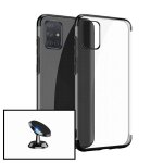 Kit support magn�tique de voiture + coque slimarmor pour samsung galaxy a71 - noir
