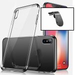 Kit support magn�tique l pour voiture + coque slimarmor pour xiaomi mi note 10 lite - noir