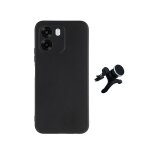 Kit support renforc� + silicone phonecare pour oppo a6 5g - noir