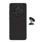 Kit support voiture magn�tique + coque en silicone liquide phonecare pour xiaomi redmi 14c 5g - noir