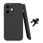 Kit support voiture magn�tique renforc� + coque silicone liquide phonecare pour oppo reno13 f 4g - noir ...
