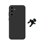 Kit support voiture magn�tique renforc� + coque silicone liquide phonecare pour samsung galaxy s25 fe ...