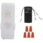 Kit de tlcommande de lampe de ventilateur de plafond sans fil 220v, avec rcepteur, interrupteur de ...
