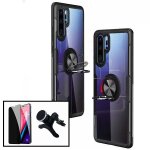 Kit de verre tremp� 5d anti - spy / intimit� + coque 3x1 clear armor + support magn�tique renforc� pour ...