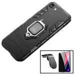 Kit de verre trempé 5d anti - spy / intimité + coque military defender ring anti - impact + support magnétique ... Kit de verre trempé 5d anti - spy / intimité + coque military defender ring anti - impact + support magnétique ...