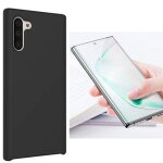 Kit de verre tremp� 5d full cover incurv� + coque silicone liquide pour samsung galaxy note 10