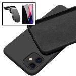Kit verre trempé anti - spy / intimité + coque silicone liquide + support magnétique l pour voiture pour ... Kit verre trempé anti - spy / intimité + coque silicone liquide + support magnétique l pour voiture pour ...