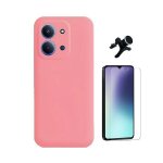 Kit verre tremp� clearglass + coque silicone liquide + support de voiture magn�tique phonecare pour xiaomi ...