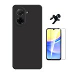 Kit verre tremp� clearglass + coque silicone liquide + support de voiture magn�tique phonecare pour xiaomi ...