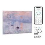 Klarstein wonderwall air art smart radiateur infrarouge connect , 80 x 60cm , chauffage 500w , pour ...