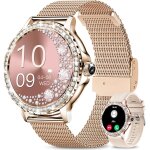 Kyaoayo - montre connecte femme avec appel bluetooth, 1. 3  hd smartwatch sant au fminin, 120 + modes ...