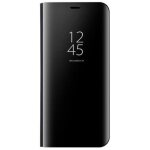 Lagogi coque pour samsung galaxy a21s, clear view etui a rabat cover flip translucide standing support ...