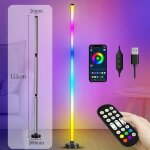 Lampadaire d'angle intelligent 122cm, contrôle par application, rgb led, eclairage d'ambiance moderne, ... Lampadaire d'angle intelligent 122cm, contrôle par application, rgb led, eclairage d'ambiance moderne, ...