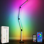 Lampadaire led intelligentes rvb, wifi lampadaire sur pied fonctionne, musique sync, 16 millions couleurs ...