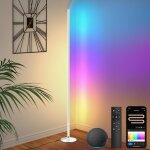 Lampadaire led, wifi rgbcw lampe sur pied réglable, compatible avec la commande vocale des enceintes ... Lampadaire led, wifi rgbcw lampe sur pied réglable, compatible avec la commande vocale des enceintes ...