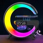 Lampe d'ambiance sans fil - réveil led - lampe de table intelligente avec station de charge - synchronisation ... Lampe d'ambiance sans fil - réveil led - lampe de table intelligente avec station de charge - synchronisation ...