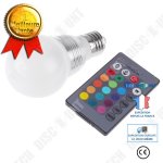 Lampe ampoule 3w 100 lm e27 / rvb ampoule lampe avec 85 - 265 v tlcommande ir sans fil / contrle a ...