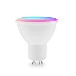 Lampe de contrle intelligente led, gu10, e27, lumire rgb, variable, 5w, rgbw, ampoule colore changeante, ...