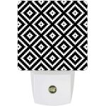 Lampe a economie d'�nergie de tuile de mosa�que g�om�trique abstraite de veilleuse de capteur intelligent ...