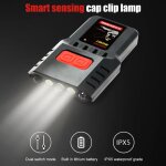 Lampe frontale a led intelligente avec capteur a induction, charge usb type - c, etanche, 200lm, 4 modes, ...