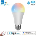 Lampe intelligente a commande wifi, 9w e27 rgb + cct, lumi�re led, ampoule changeante de couleur, compatible ...