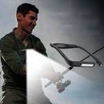 Lampe de lecture de cou rechargeable, lampe pour lecture au lit, 3 couleurs, pliables rotation, induction ...