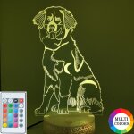 Lampe led 3d pour animaux domestiques, illusion de chien, veilleuse de chevet en acrylique, chien de ... Lampe led 3d pour animaux domestiques, illusion de chien, veilleuse de chevet en acrylique, chien de ...