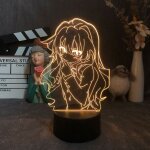 Lampe led 3d pour bote de nuit, eclairage d'ambiance, pour bureau, fans d'anime, dcoration de chambre ...