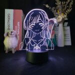 Lampe led 3d n�on en lave pour bo�te de nuit, veilleuse intelligente, usb, kanojo, chizuru ichinose, ...